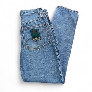 Vintage Request High-waisted, straight-leg blue denim jeans size 30
